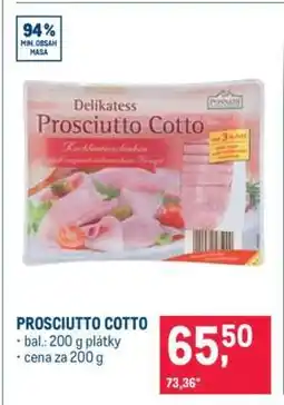 Makro Prosciutto cotto nabídka