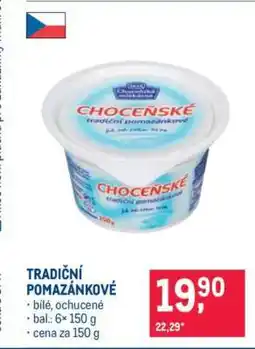 Makro Tradiční pomazánkové nabídka