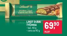 Makro LINDT DUBAI TYČINKA nabídka