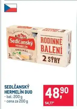 Makro Sedlčanský hermelín duo nabídka