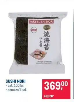 Makro SUSHI NORI nabídka