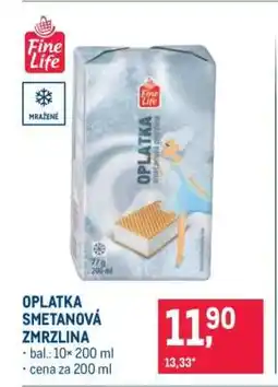 Makro OPLATKA SMETANOVÁ ZMRZLINA nabídka