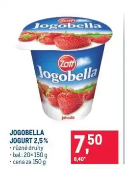 Makro Jogobella jogurt 2,5 % nabídka