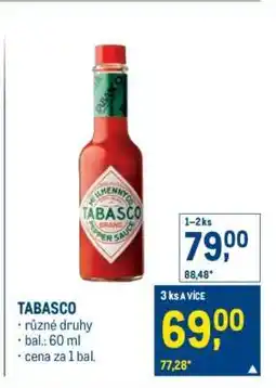 Makro Tabasco nabídka
