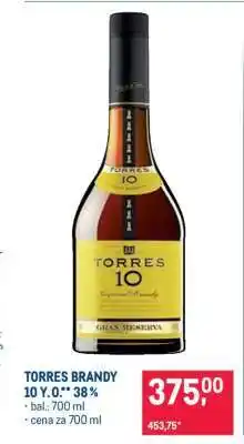 Makro Torres Brandy 10 Y. O.** 38 % nabídka