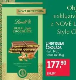 Makro Lindt Dubai čokoláda nabídka