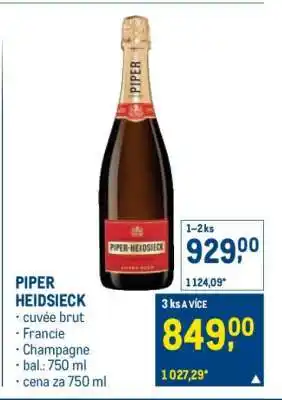 Makro PIPER HEIDSIECK nabídka