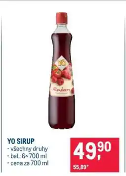 Makro Yo sirup nabídka