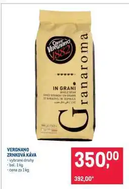 Makro VERGNANO ZRNKOVÁ KÁVA nabídka