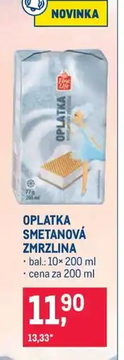 Makro OPLATKA SMETANOVÁ ZMRZLINA nabídka