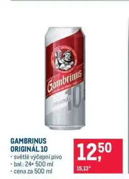 Makro Gambrinus Originál 10 nabídka
