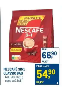 Makro NESCAFÉ 3IN1 CLASSIC BAG nabídka