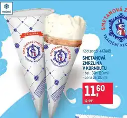 Makro SMETANOVÁ ZMRZLINA V KORNOUTU nabídka