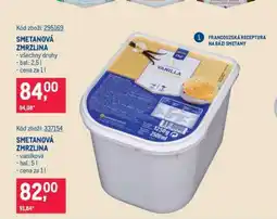 Makro Smetanová zmrzlina nabídka