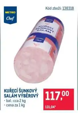 Makro Kuřecí šunkový salám výběrový nabídka