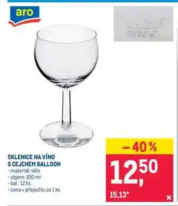 Makro SKLENICE NA VÍNO S CEJCHEM BALLOON nabídka