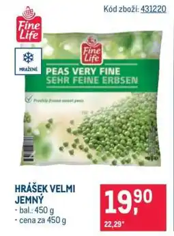 Makro Hrášek velmi jemný nabídka