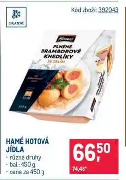 Makro Hamé Hotová jídla nabídka