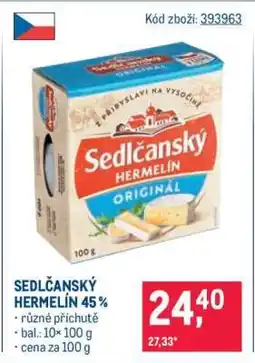 Makro Sedlčanský Hermelín 45 % nabídka