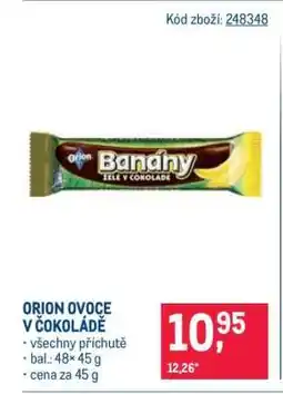Makro Orion ovoce v čokoládě nabídka