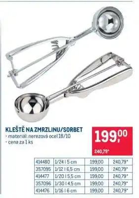 Makro KLEŠTĚ NA ZMRZLINU/SORBET nabídka