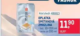 Makro OPLATKA SMETANOVÁ ZMRZLINA nabídka