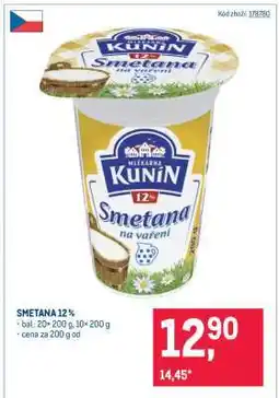 Makro Smetana 12 % nabídka