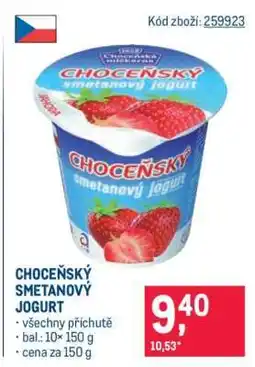 Makro Choceňský smetanový jogurt nabídka