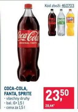Makro Coca-Cola, Fanta, Sprite nabídka