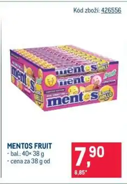 Makro Mentos Fruit nabídka