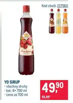 Makro Yo sirup nabídka
