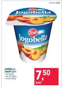 Makro Jogobella jogurt 2,5 % nabídka