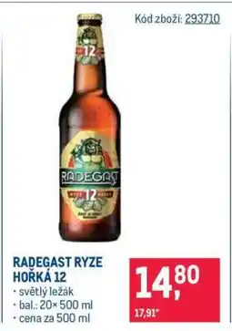 Makro Radegast Ryze Hořká 12 nabídka