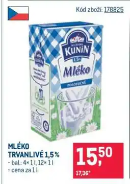 Makro Mléko trvanlivé 1,5 % nabídka