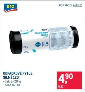 Makro Odpadkové pytle silné 120 l nabídka