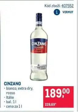 Makro Cinzano nabídka