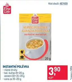 Makro Instantní polévka nabídka