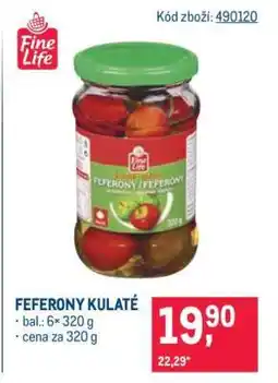 Makro Feferony kulaté nabídka