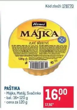 Makro Paštika nabídka