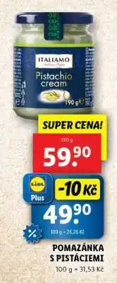 Lidl ITALIAMO Pistachio cream nabídka