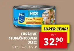 Lidl Nixe Tuňák ve slunečnicovém oleji nabídka