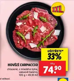Lidl Hovězí carpacio nabídka