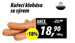 ZEMAN Kuřecí klobása se sýrem nabídka