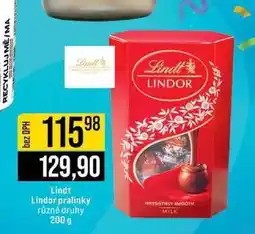 Jip Lindt Lindor pralinky různé druhy 200 g nabídka