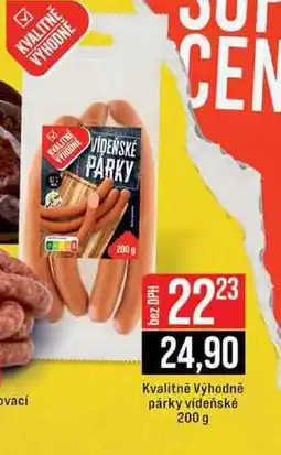 Jip Kvalitně Výhodně párky vídeňské 200 g nabídka
