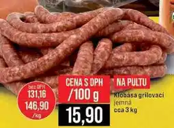 Jip Klobása grilovací jemná cca 3 kg 100g nabídka