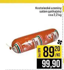 Jip Kostelecké uzeniny salám gothajský cca 2,2 kg 1kg nabídka