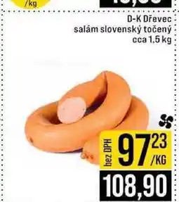 Jip D-K Dřevec salám slovenský točený cca 1,5 kg 1kg nabídka