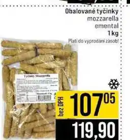 Jip Obalované tyčinky mozzarella emental 1 kg nabídka