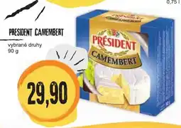 Konzum President Camembert nabídka